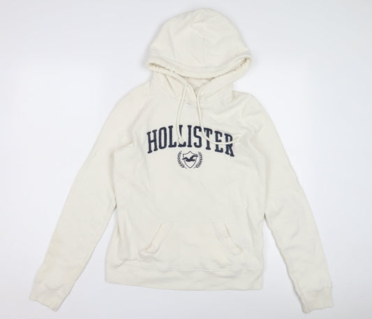 Hollister Women’s White XS Pullover Hoodie with Logo