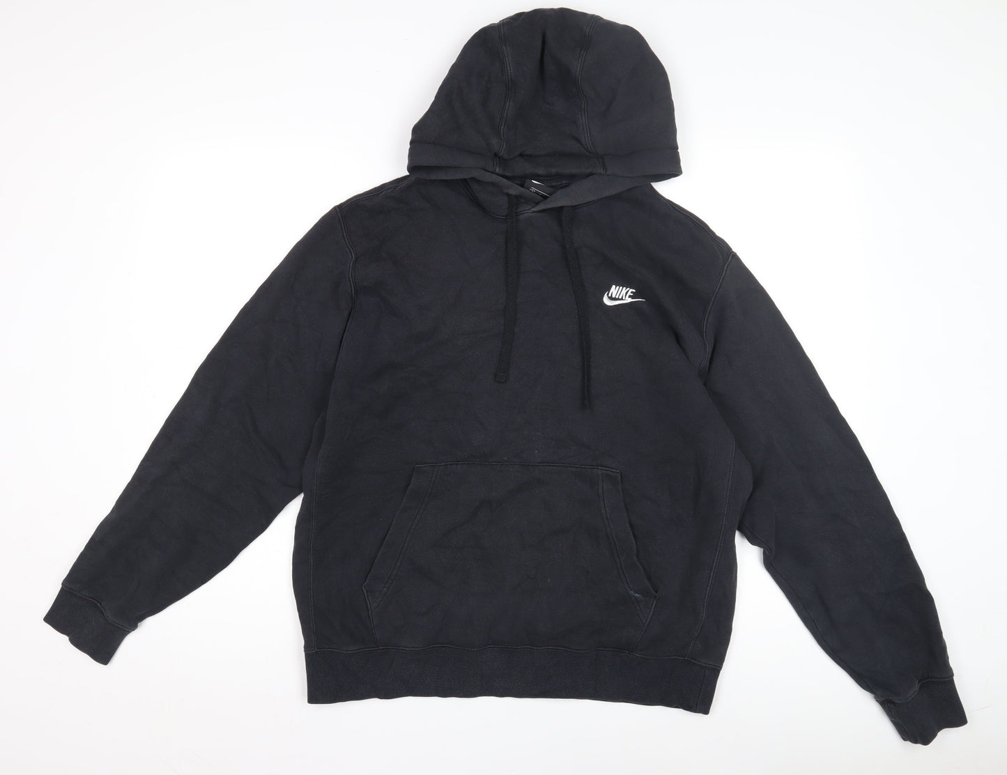 Mens UK Size M Nike Black Pullover Hoodie