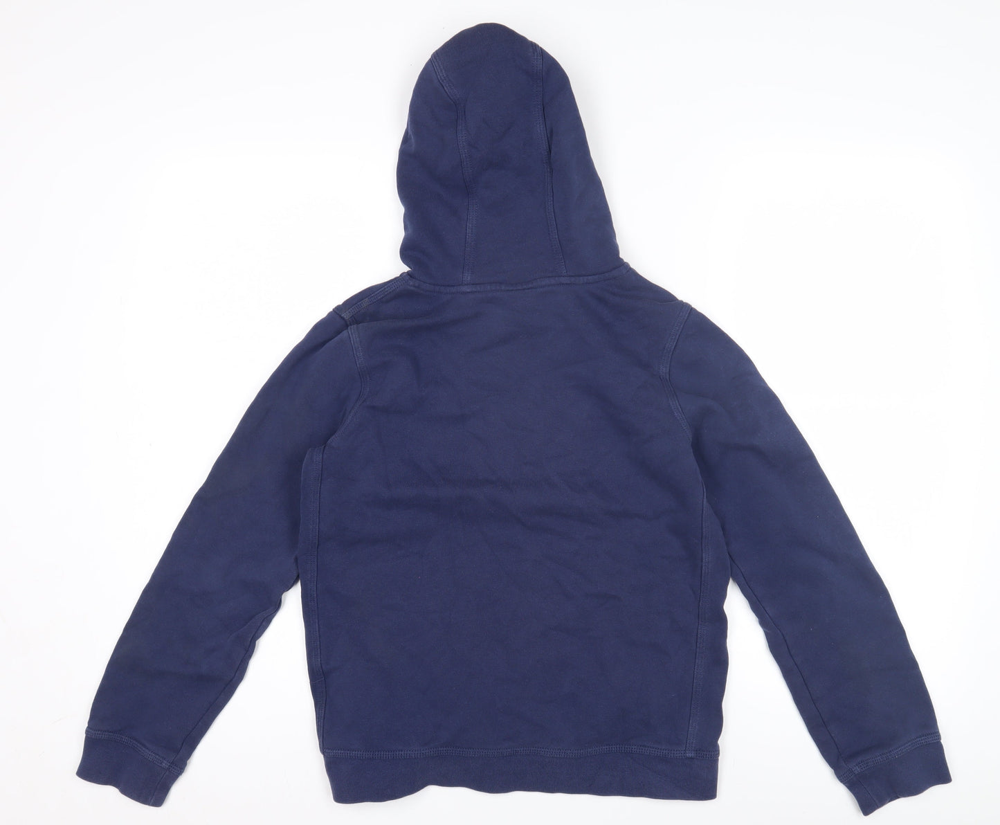Nike Boys Blue Pullover Hoodie with Logo, Size L