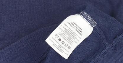 Nike Boys Blue Pullover Hoodie with Logo, Size L