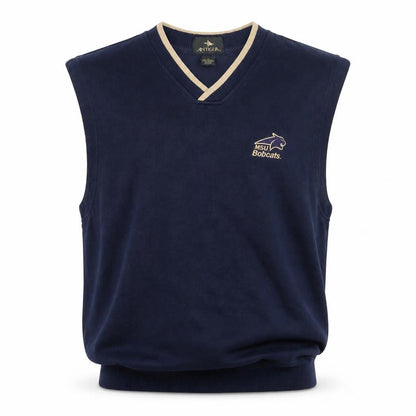 Antigua Men's Blue V-Neck Vest L, Uni Logo