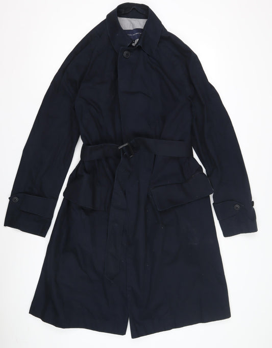 French Connection Women's Blue Trench Coat Size 10