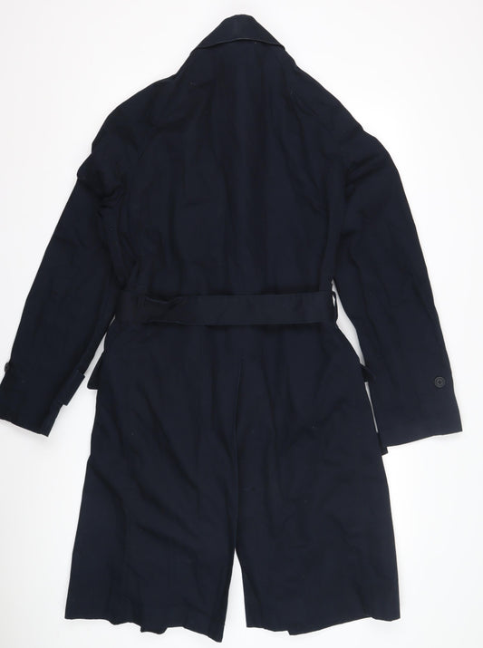 French Connection Women's Blue Trench Coat Size 10
