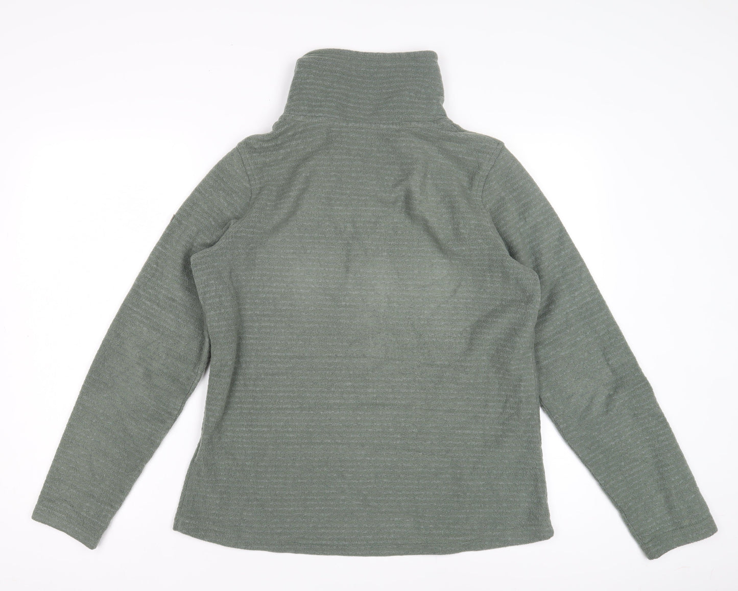 Regatta Women's Green Fleece Henley Sweatshirt Size 12