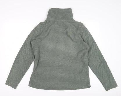 Regatta Women's Green Fleece Henley Sweatshirt Size 12
