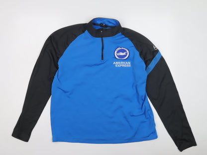 Nike Men's Blue Black Mock Neck Pullover Size S