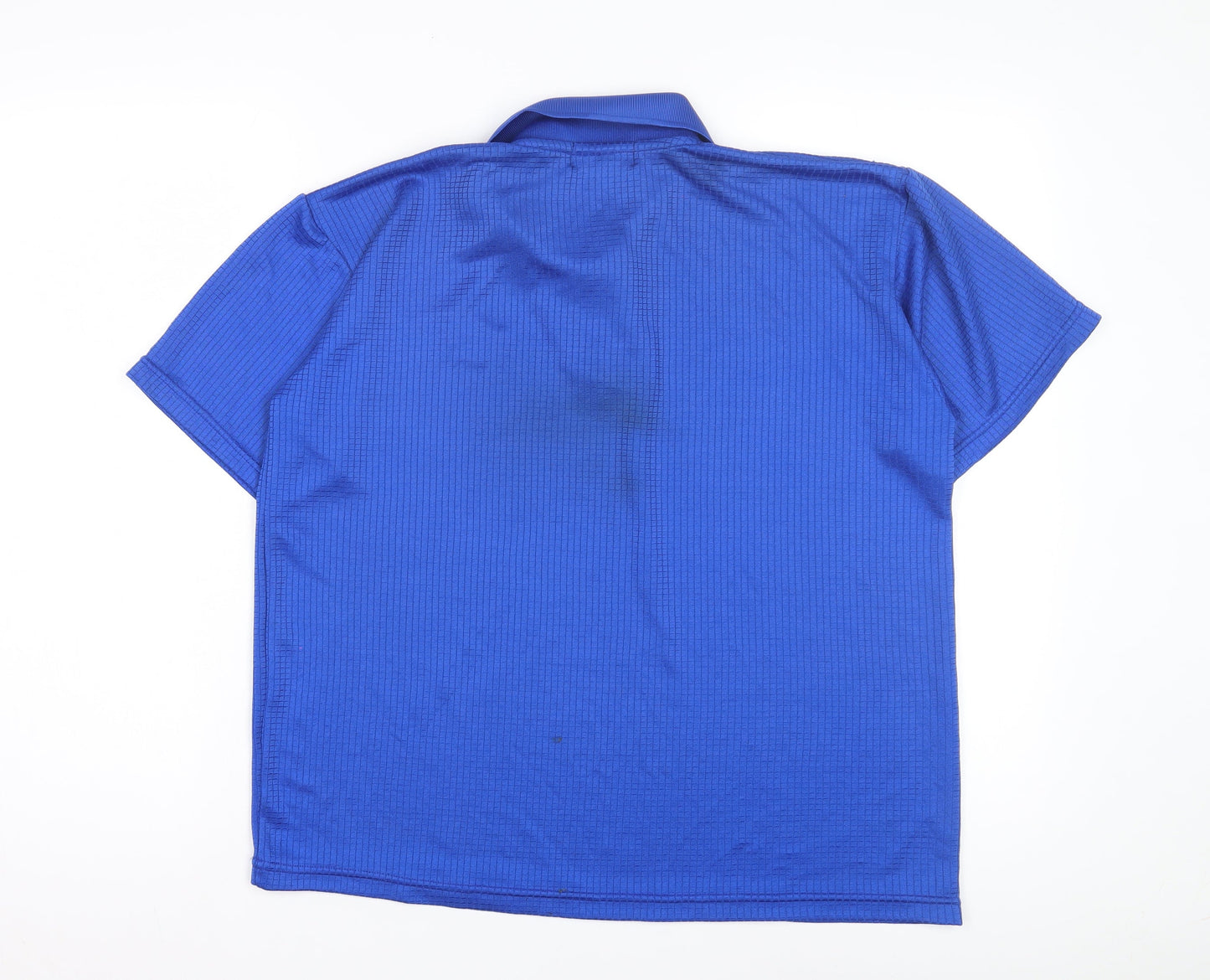 Adidas Men's Blue Polo Shirt, Size M, Casual Basic Style