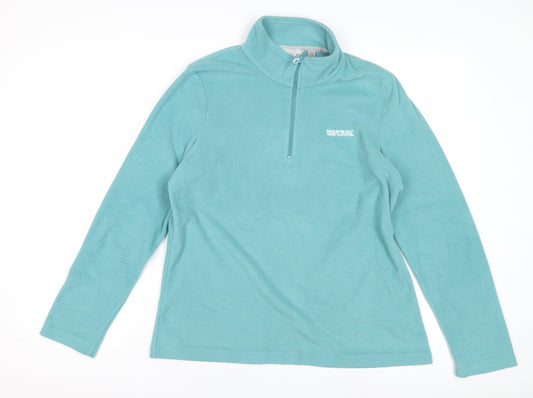 Regatta Women's Blue Fleece Zip Sweatshirt Size 12