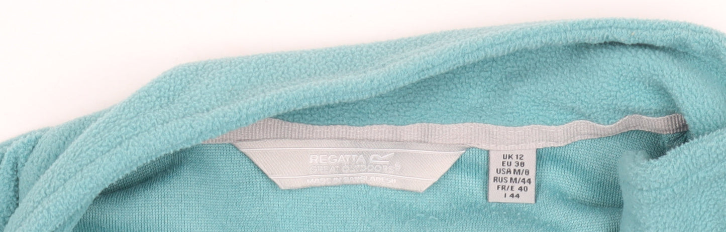 Regatta Women's Blue Fleece Zip Sweatshirt Size 12