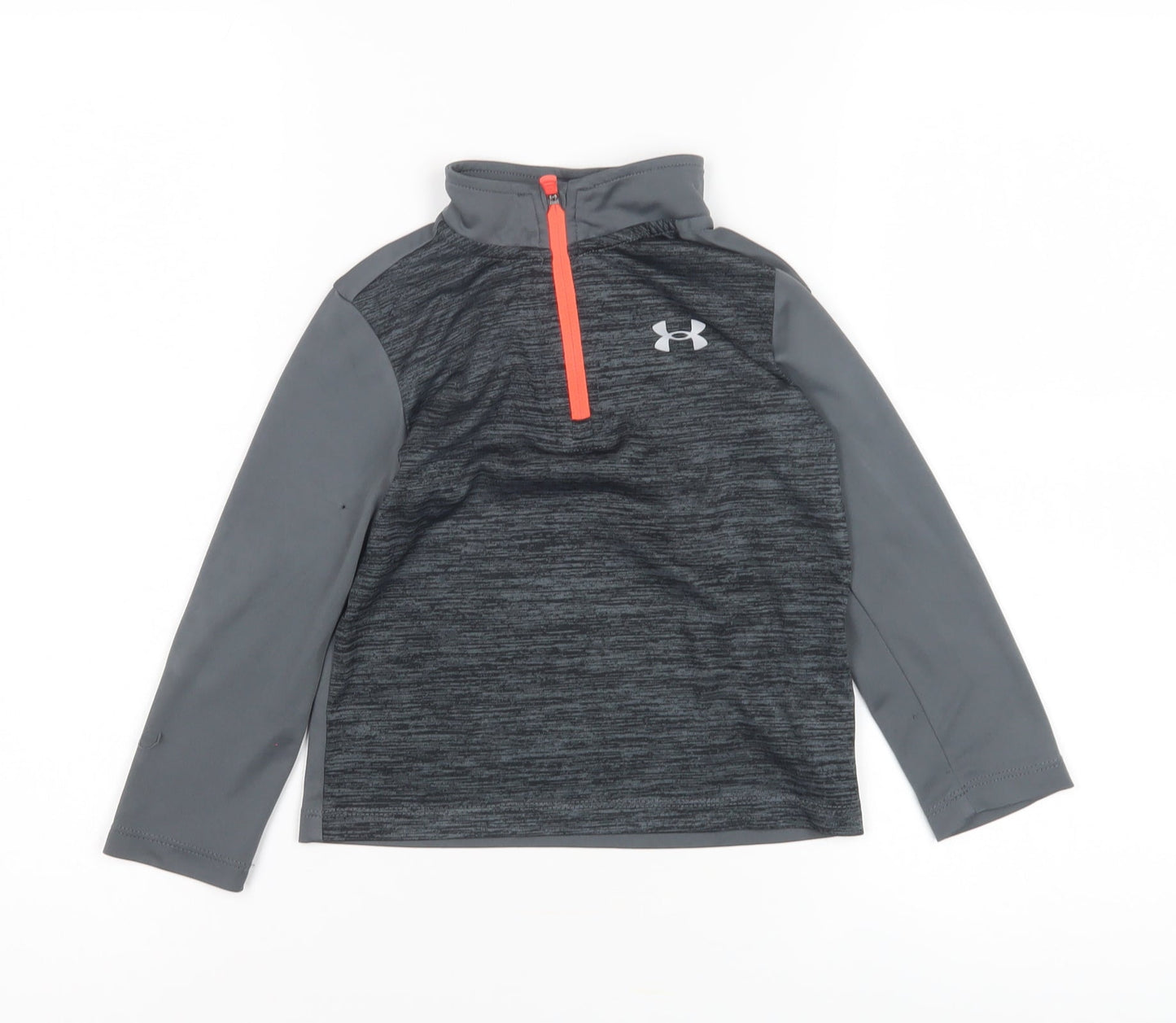 Under Armour Boys Grey 2-3Y Jersey Pullover Activewear Top