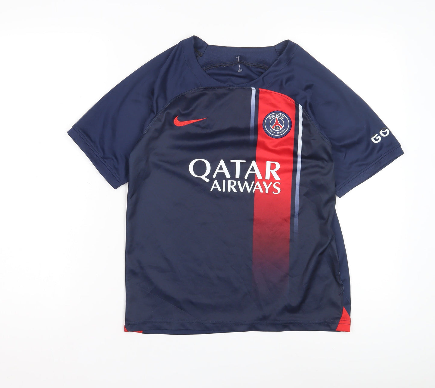 Nike Boys Blue Football Jersey Pullover Short Sleeve Athletic