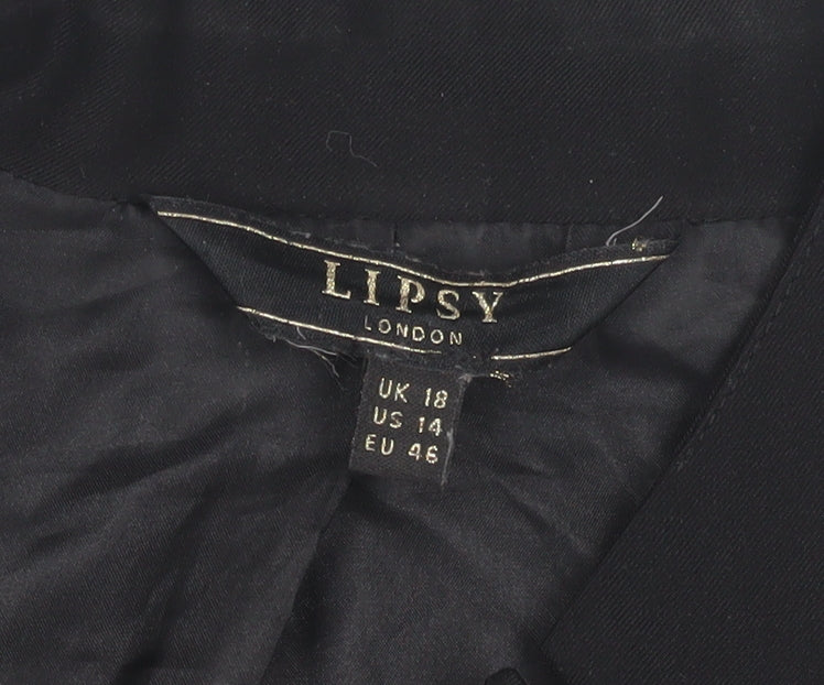 Lipsy Women's Black Blazer, UK 18, Business Wear
