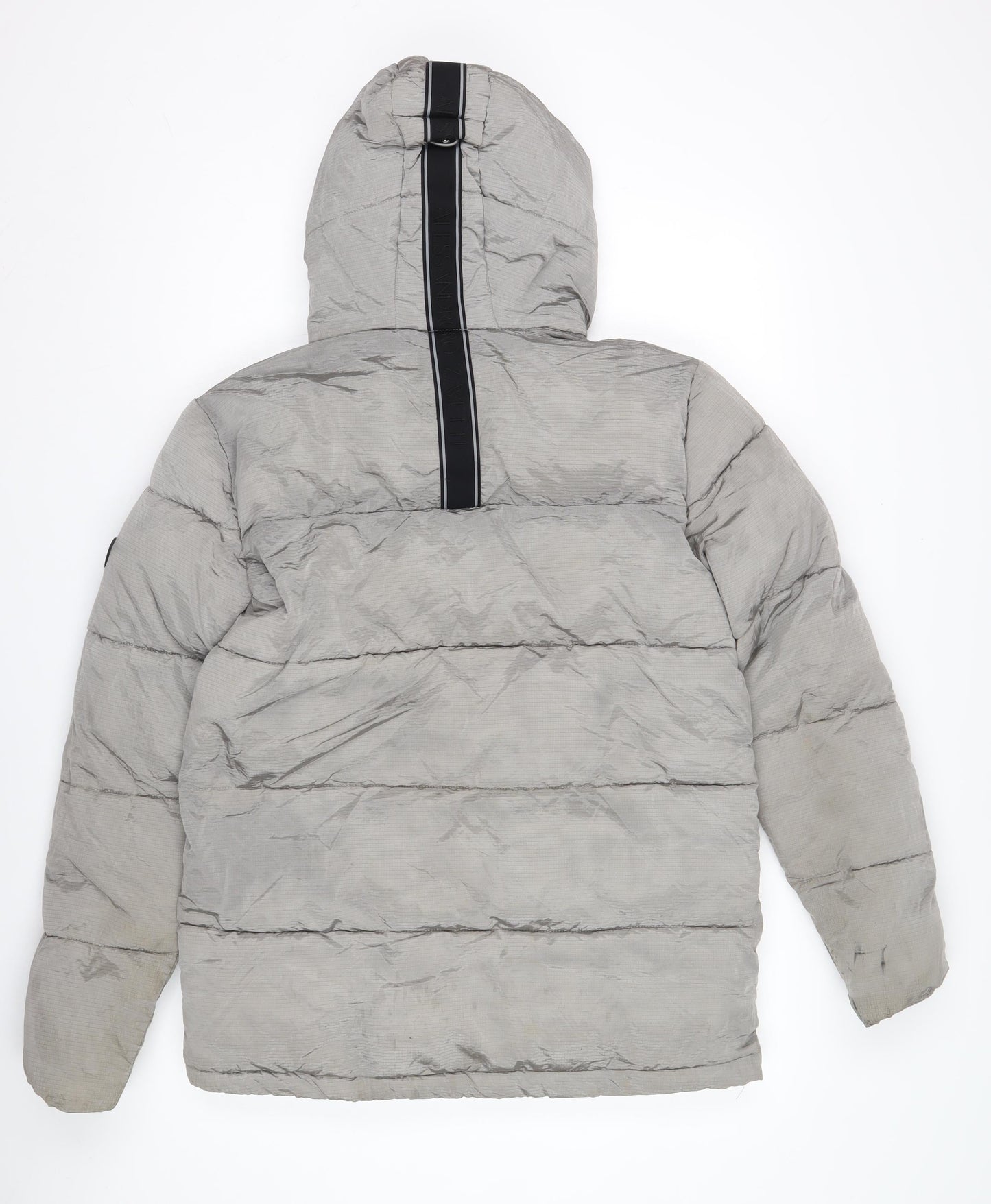 Alessandro Zavetti Grey Puffer Jacket S Unisex Winter