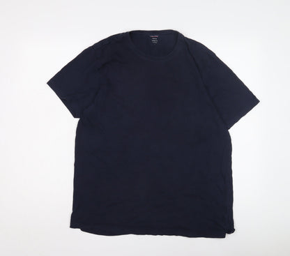 John Lewis Men's Blue Cotton T-Shirt L