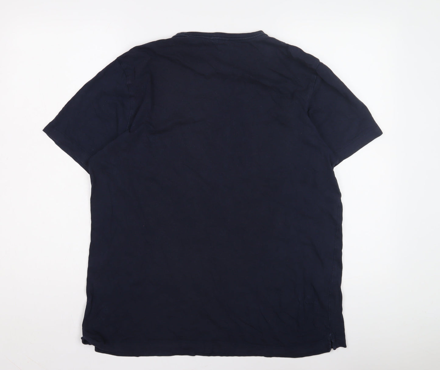 John Lewis Men's Blue Cotton T-Shirt L