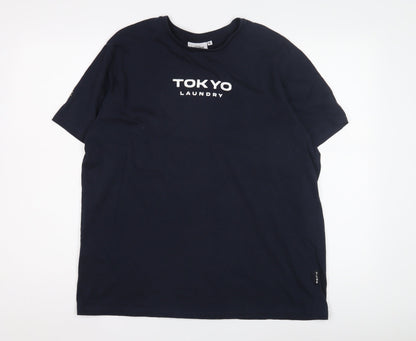 Tokyo Laundry Men's Black XL Crew Neck T-Shirt