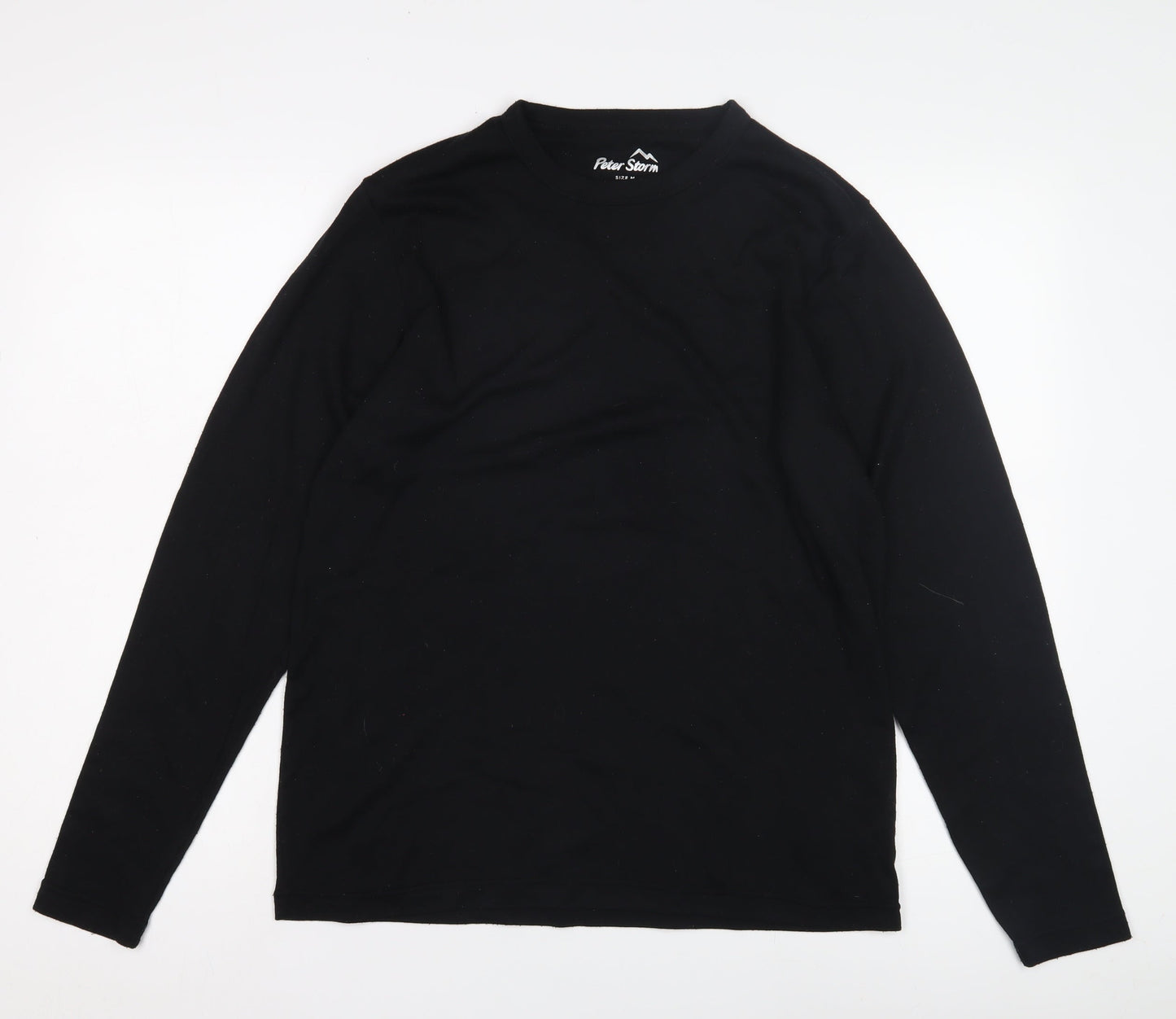 Peter Storm Men's Black Long Sleeve T-Shirt, Size M