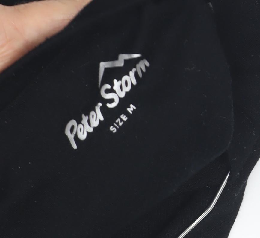 Peter Storm Men's Black Long Sleeve T-Shirt, Size M