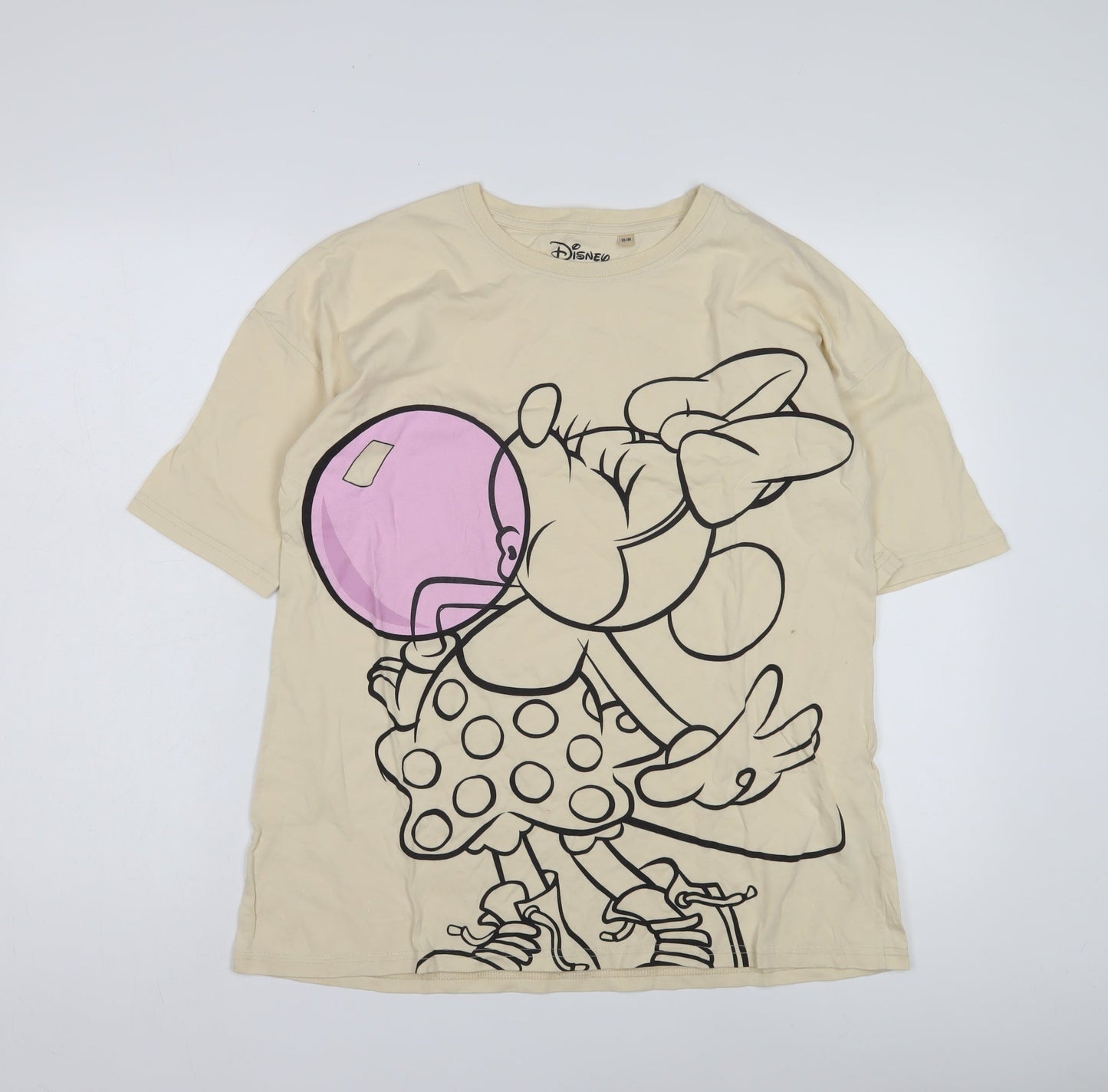 Disney Beige Minnie Mouse Girls T-Shirt M