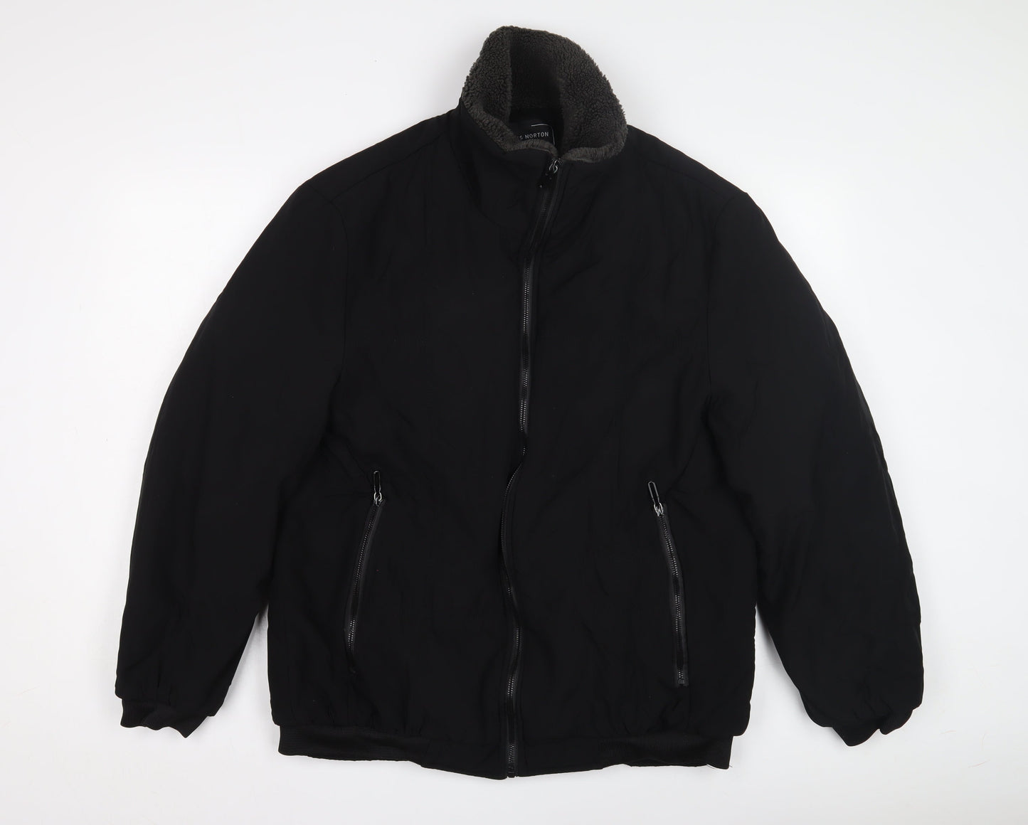 Mens UK Size XL Charles Norton Black Basic Jacket