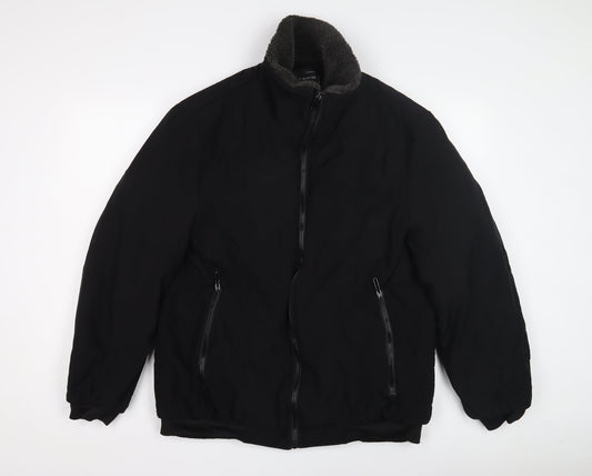 Mens UK Size XL Charles Norton Black Basic Jacket