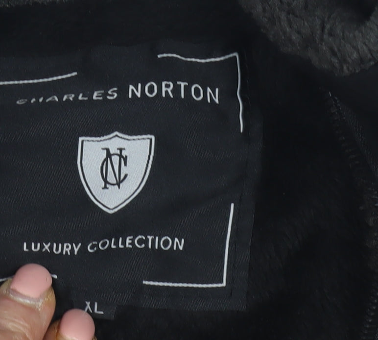 Mens UK Size XL Charles Norton Black Basic Jacket