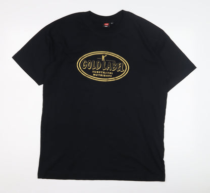 ID Identity Black Unisex Adults L Graphic T-Shirt