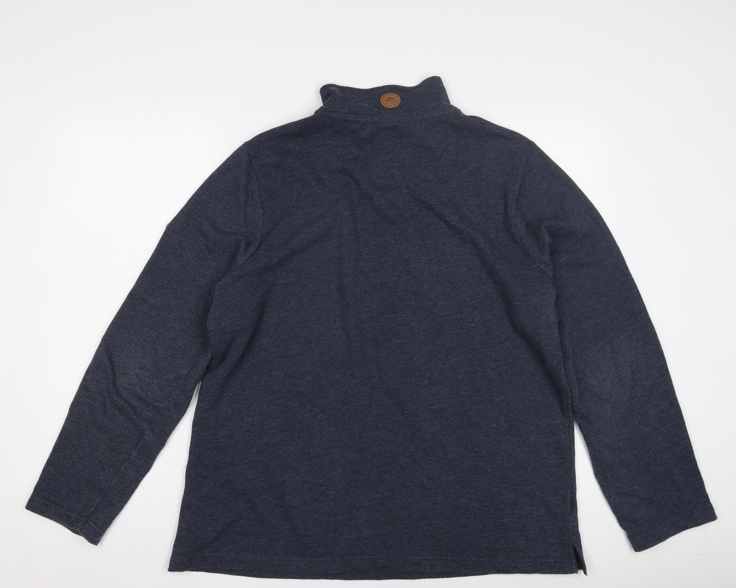 Trespass Men's Blue Sweatshirt L 1/2 Zip High Neck