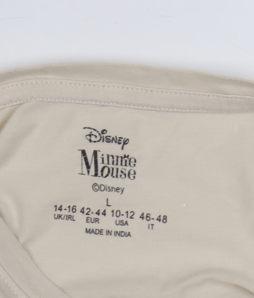 Disney Women’s Beige Minnie Mouse Nightshirt L