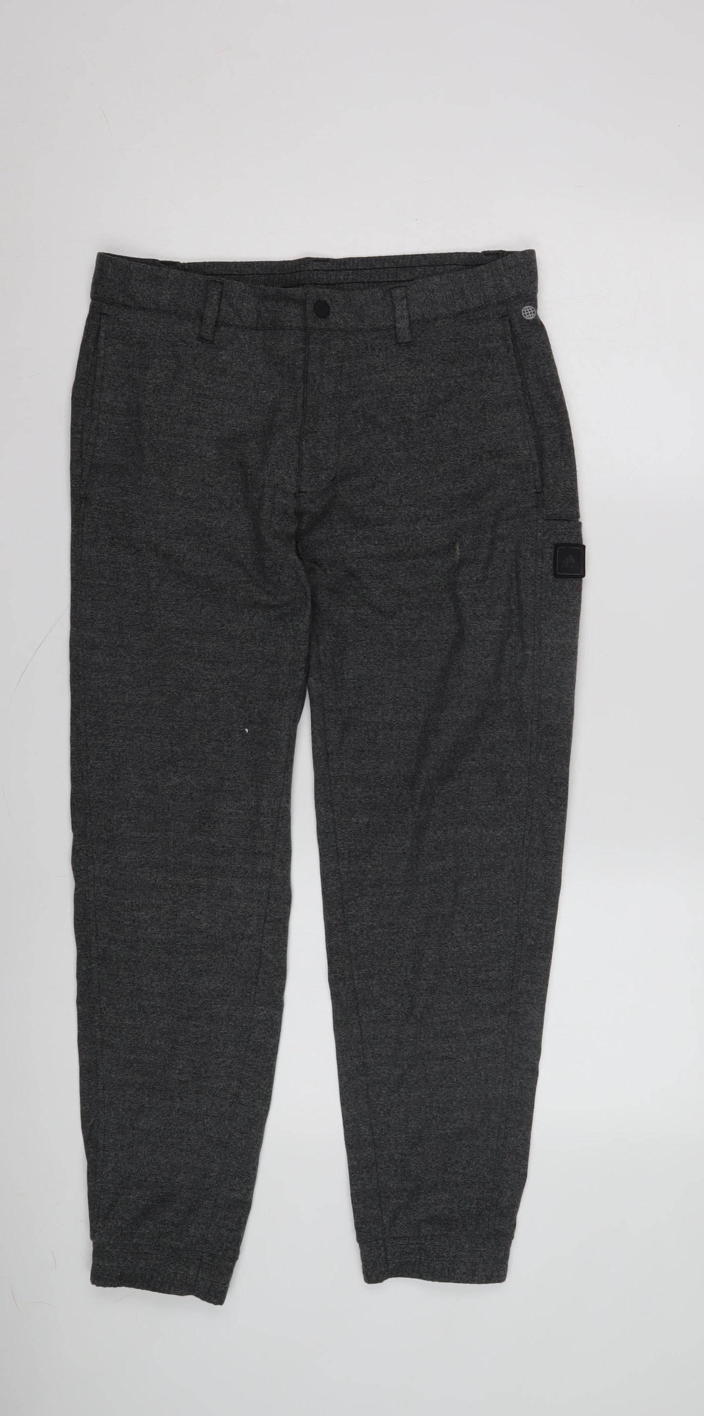 Adidas Men's Grey Jogger Trousers, Medium, Casual