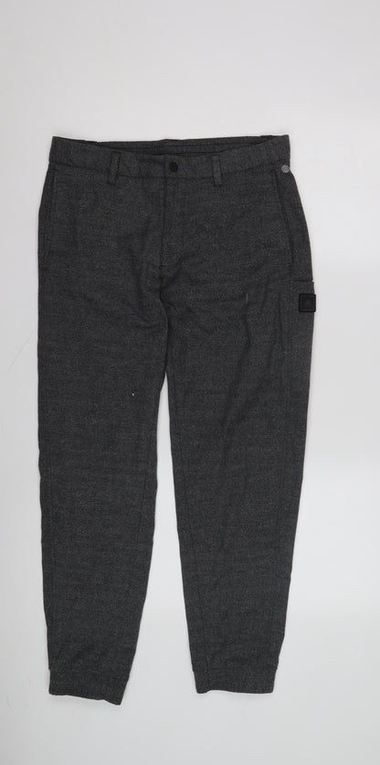 Adidas Men's Grey Jogger Trousers, Medium, Casual