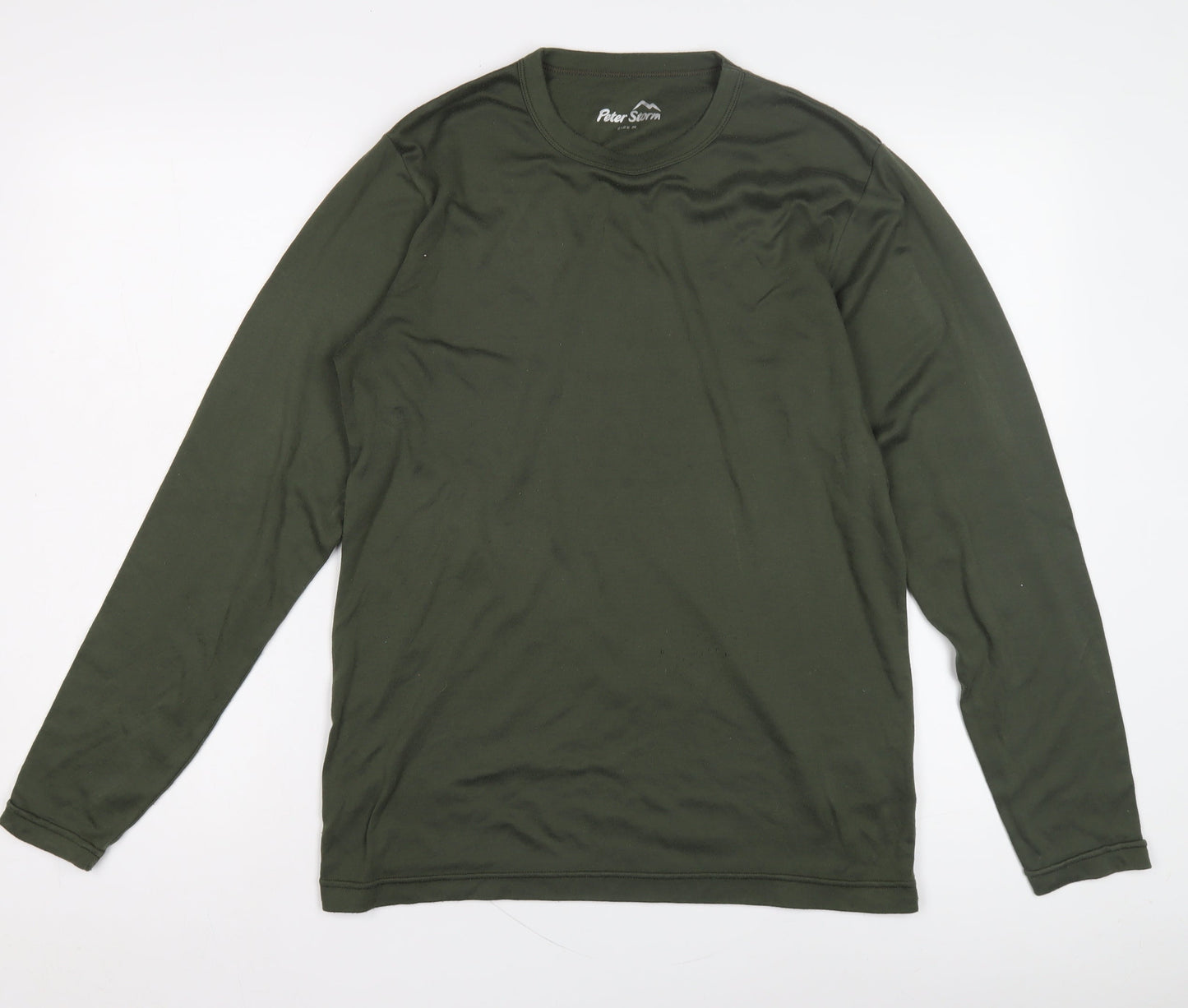 Peter Storm Men's Green Long Sleeve T-Shirt M