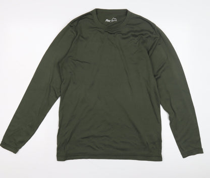 Peter Storm Men's Green Long Sleeve T-Shirt M