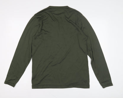 Peter Storm Men's Green Long Sleeve T-Shirt M