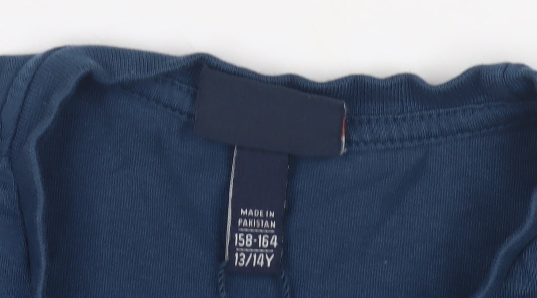 Ellesse Boys Navy T-Shirt, Size 13/14, Classic Logo Style