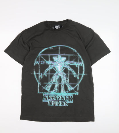 Reclaimed Vintage Stranger Things T-Shirt S Black