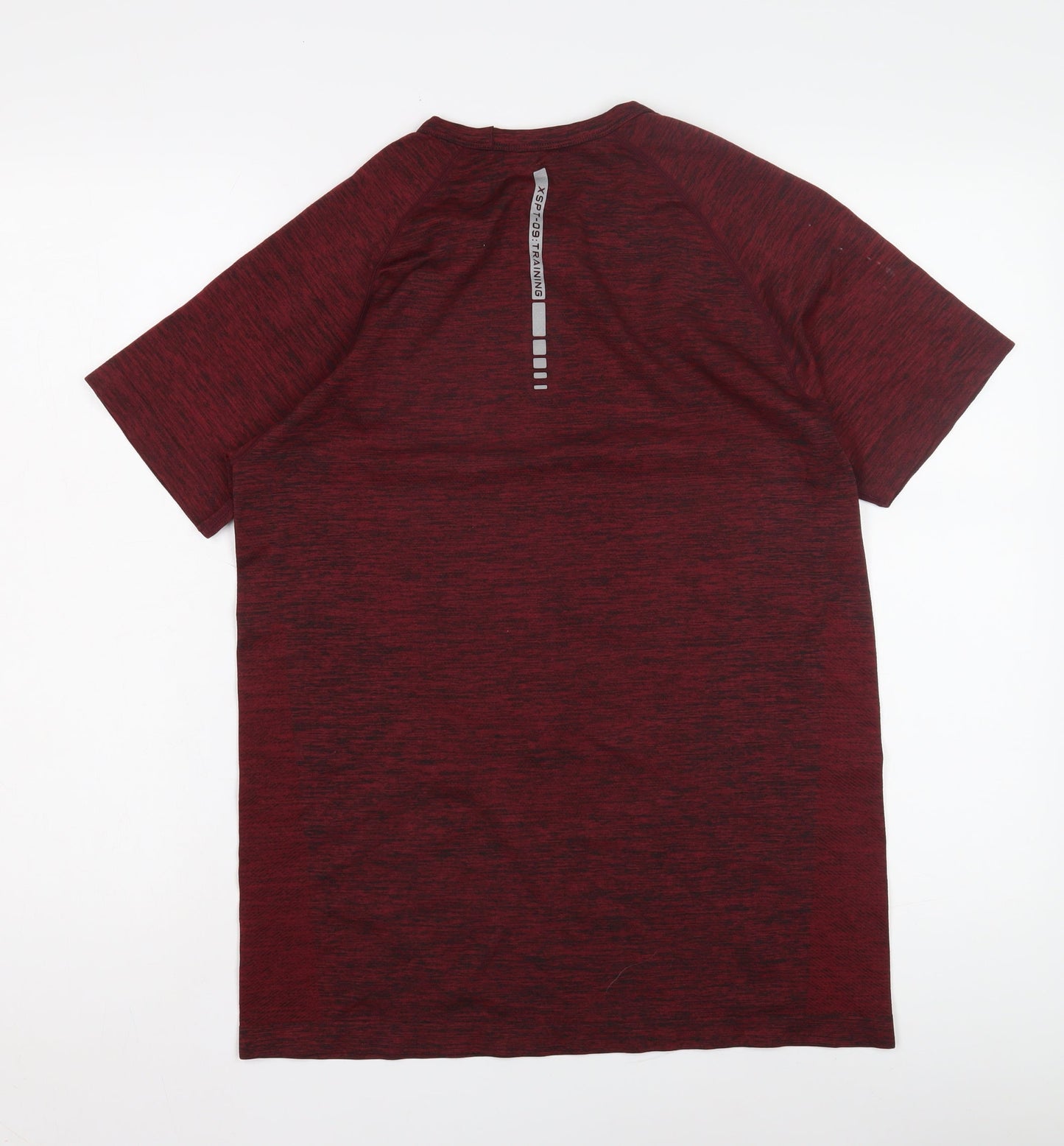 WORK OUT Men's Red Short Sleeve Crew Neck T-Shirt M
