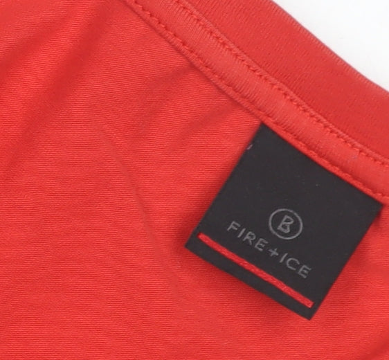 Fire+Ice Men's Red XL T-Shirt, Crew Neck, Solid