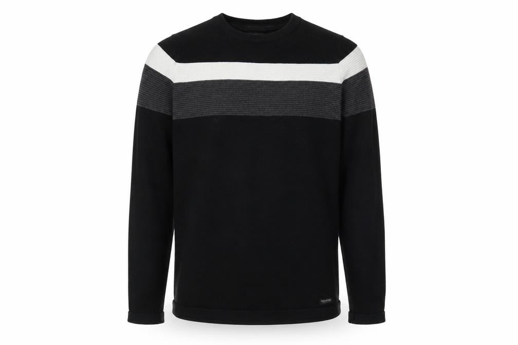 Mens UK Size M Threadbare Black Pullover Jumper