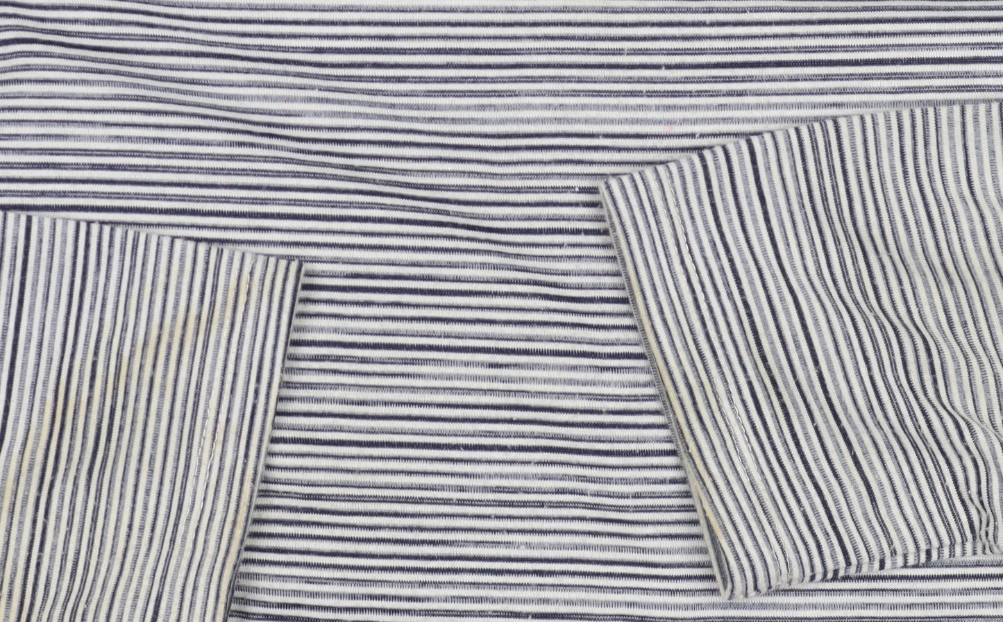 Jasper Conran Women's Blue Striped T-Shirt - Size 12