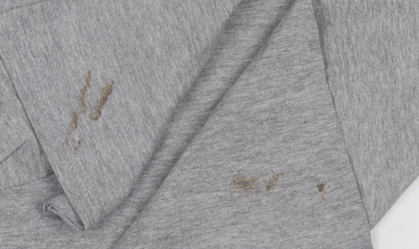 Grey Men's Medium Zombie Graphic T-Shirt