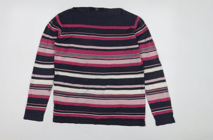 Womens UK Size 10 Isle Essentials Multicoloured Pullover Jumper