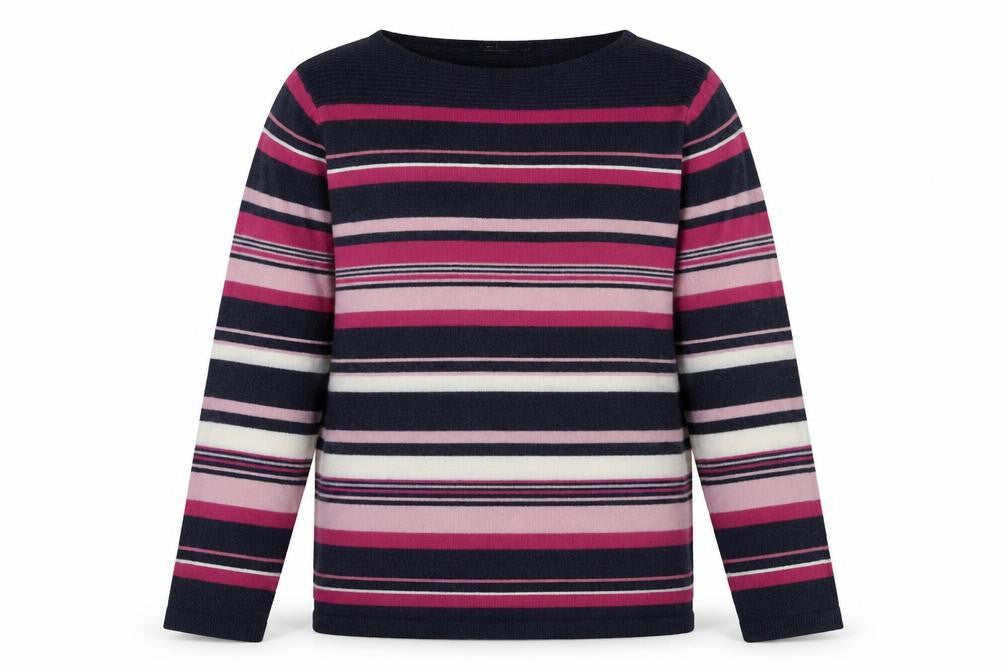 Womens UK Size 10 Isle Essentials Multicoloured Pullover Jumper