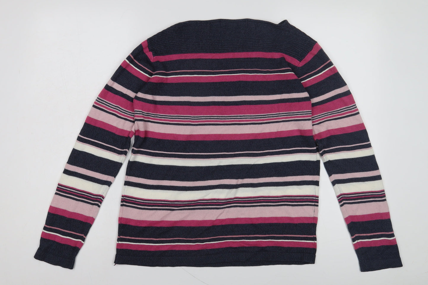Womens UK Size 10 Isle Essentials Multicoloured Pullover Jumper