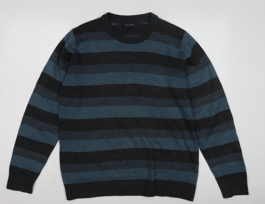 James Pringle Men's Striped Pullover Jumper M