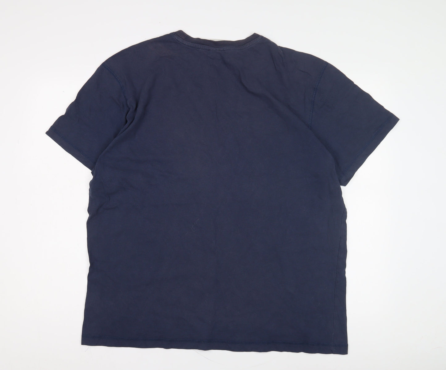 Nike Men's Blue 2XL Sports T-Shirt, Crew Neck