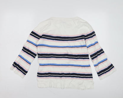 Womens UK Size XS Tommy Hilfiger Multicoloured Pullover Jumper