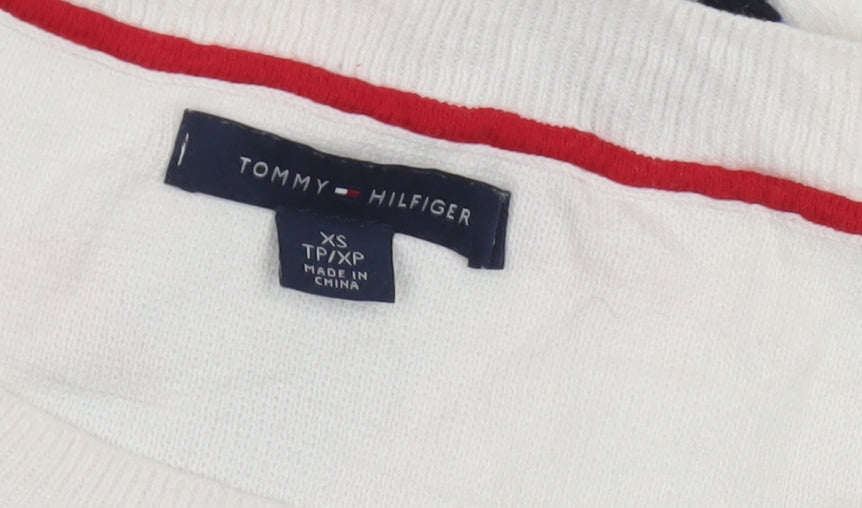 Womens UK Size XS Tommy Hilfiger Multicoloured Pullover Jumper