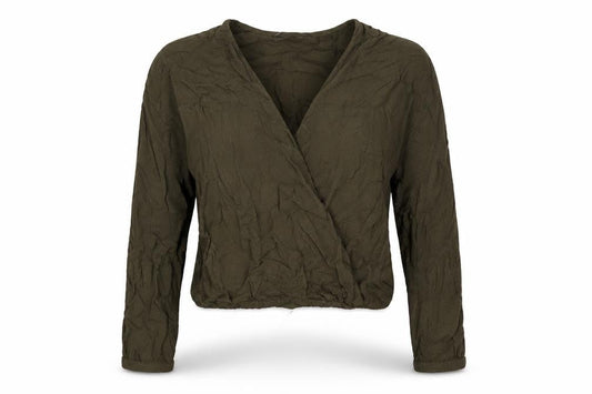Womens UK Size 8 Jack Wills Green Wrap Blouse