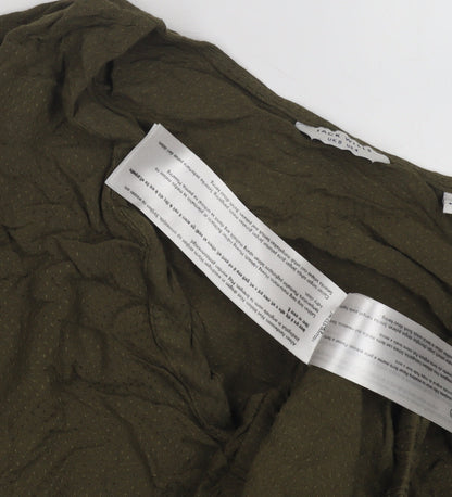 Jack Wills Women's Green Wrap Blouse, Size 8, Casual Chic